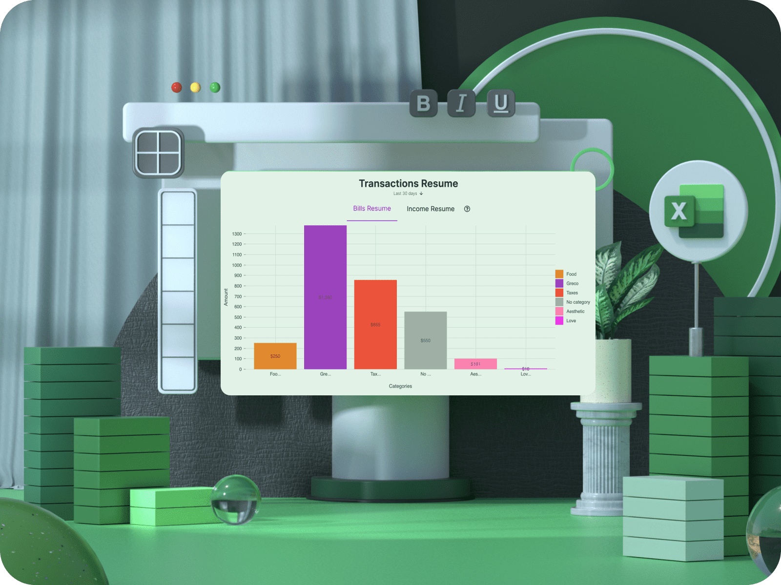 Import your bank statements from Excel